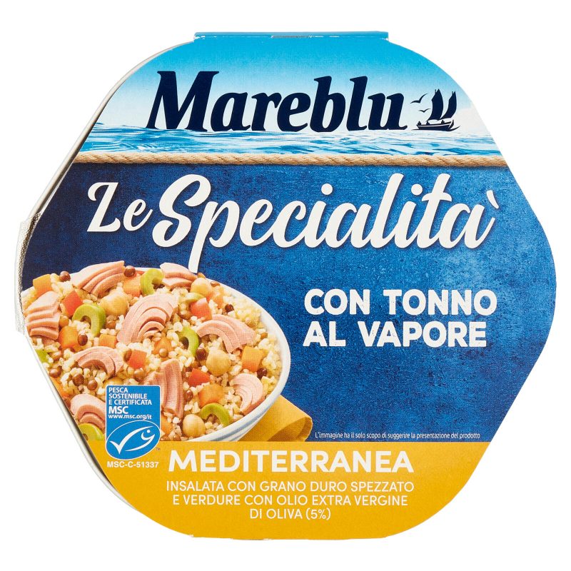 Mareblu Le Specialità con Tonno al Vapore Mediterranea 220 g