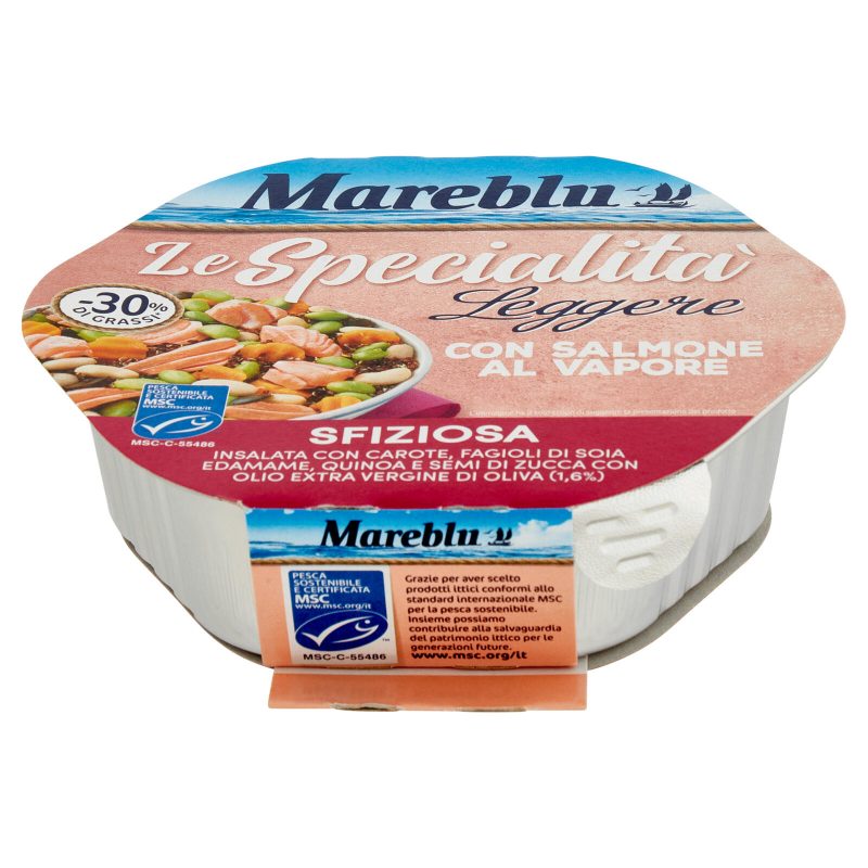 Mareblu le Specialità Leggere con Salmone al Vapore Sfiziosa 220 g