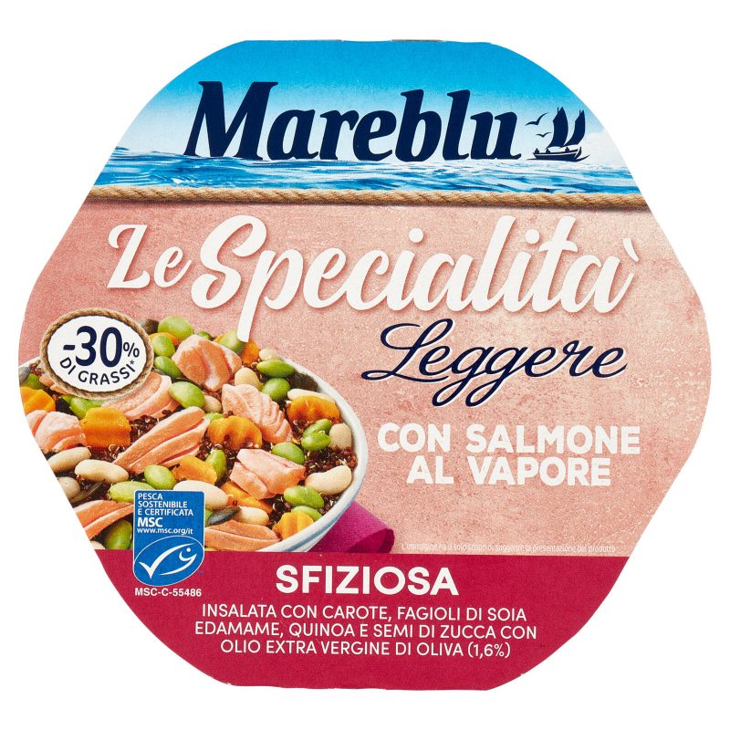 Mareblu le Specialità Leggere con Salmone al Vapore Sfiziosa 220 g