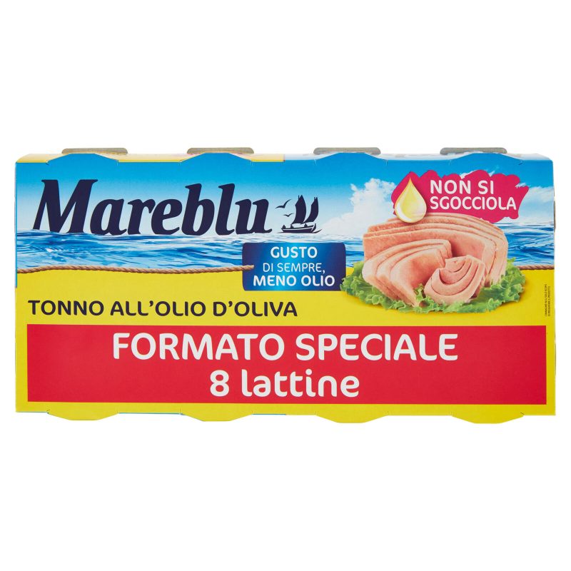 Mareblu Tonno all'Olio d'Oliva 8 x 60 g