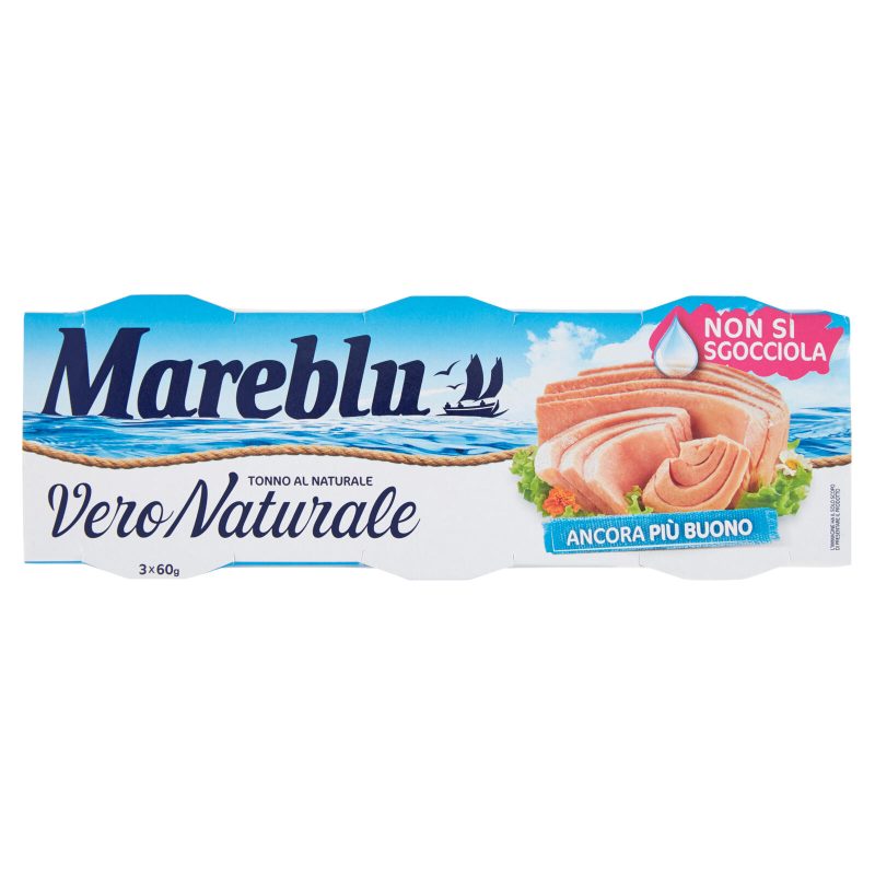 Mareblu VeroNaturale Tonno al Naturale 3 x 60 g