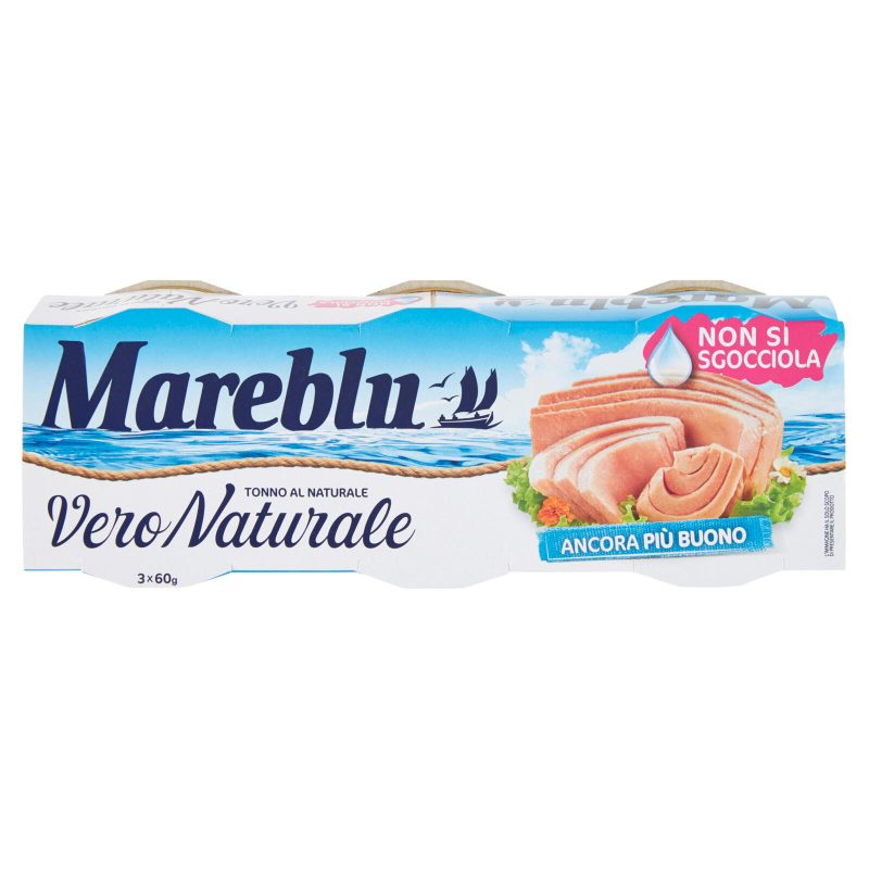 Mareblu VeroNaturale Tonno al Naturale 3 x 60 g