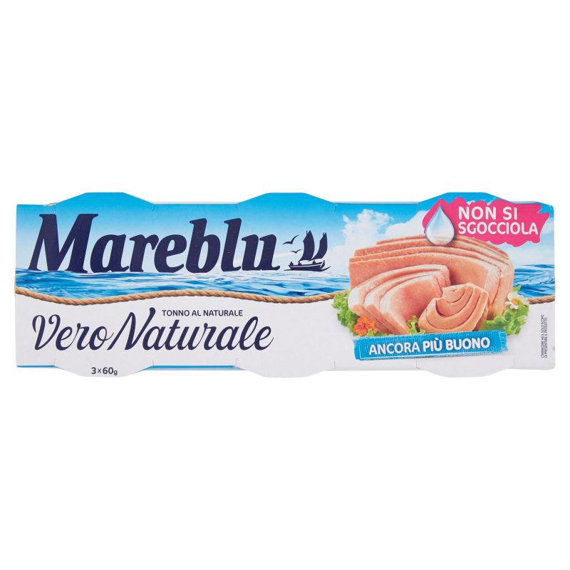 Mareblu VeroNaturale Tonno al Naturale 3 x 60 g