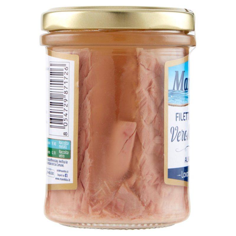 Mareblu Vero Naturale Filetti di Tonno al Naturale 180 g