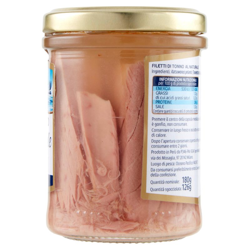 Mareblu Vero Naturale Filetti di Tonno al Naturale 180 g