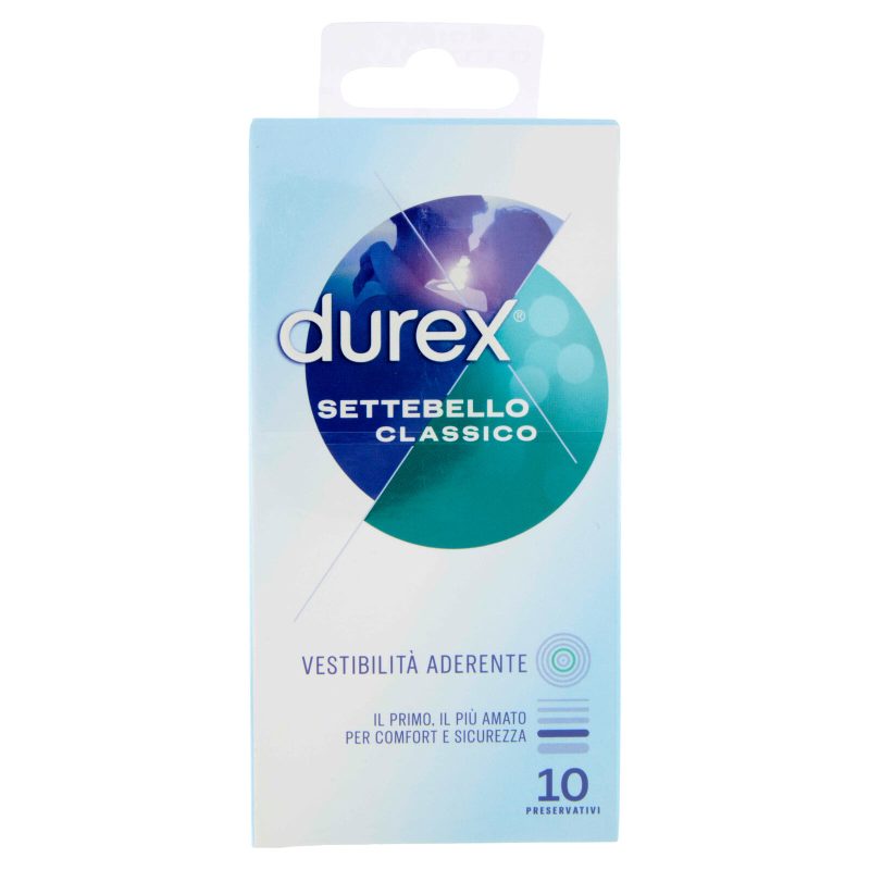 Durex Preservativi Settebello Classico, 10 Profilattici