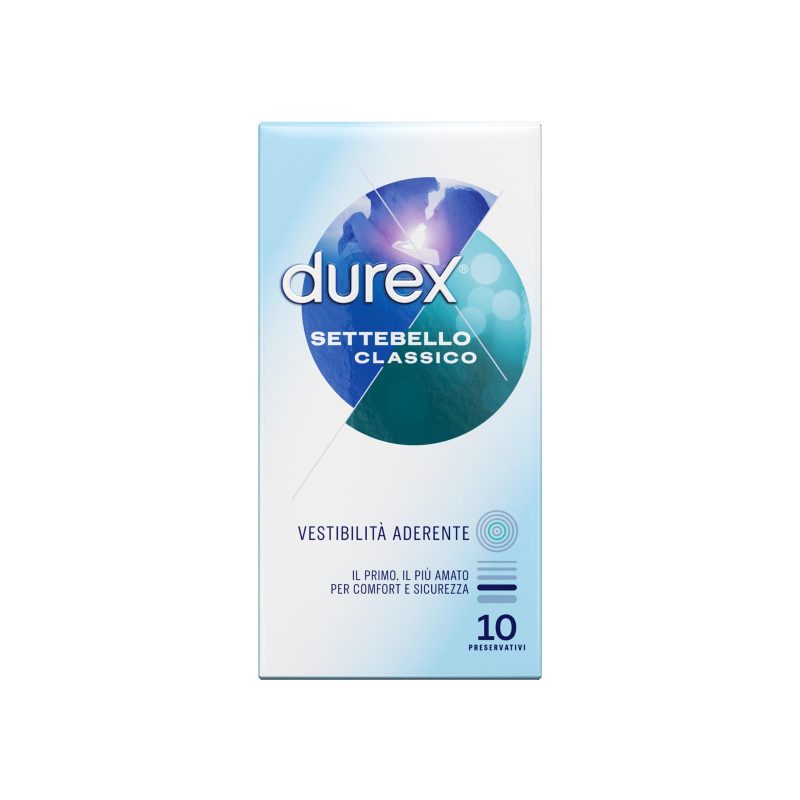 Durex Preservativi Settebello Classico, 10 Profilattici