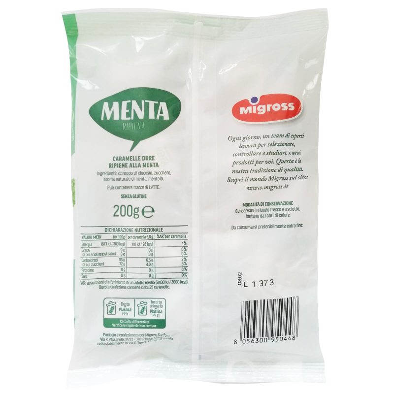 Migross Caramelle Menta ripiena 200 g