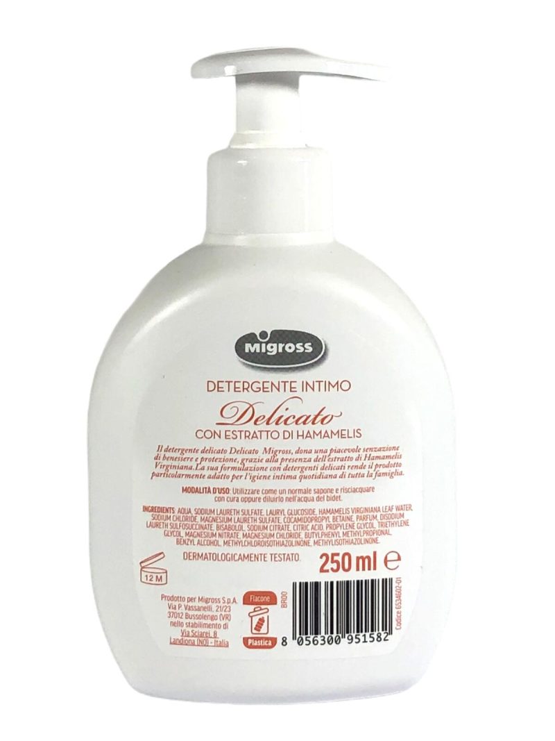 DETERGENTE INTIMO MIGROSS
Delicato
250 ml