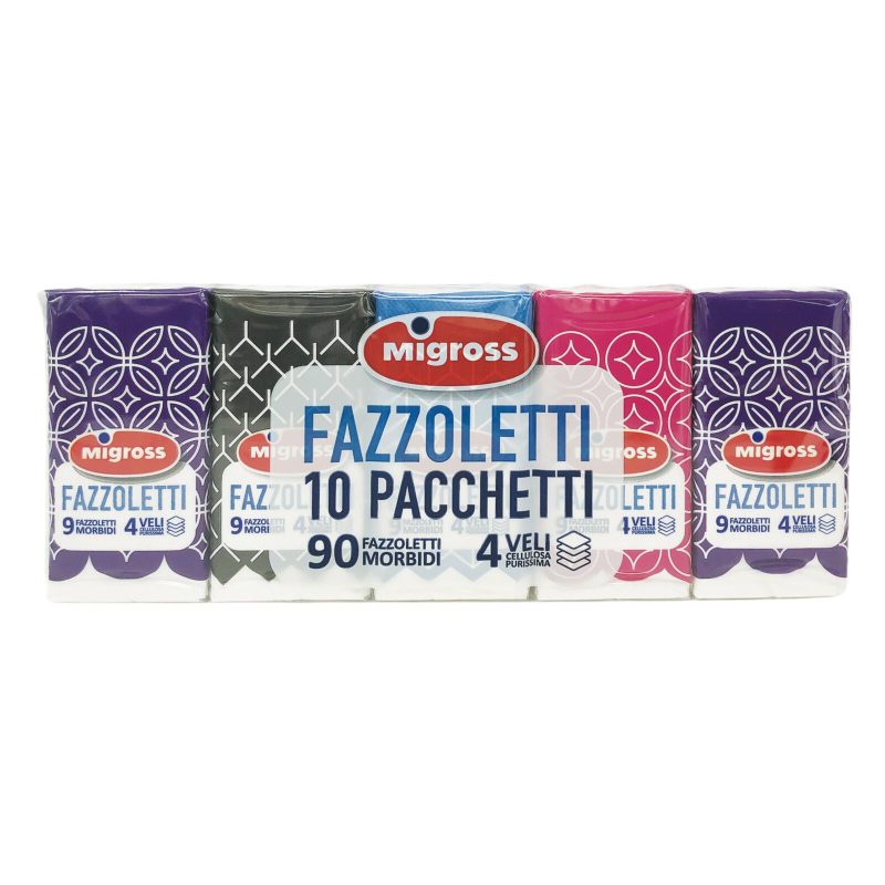 Fazzoletti 4 veli Migross x10  90 fazzoletti morbidi