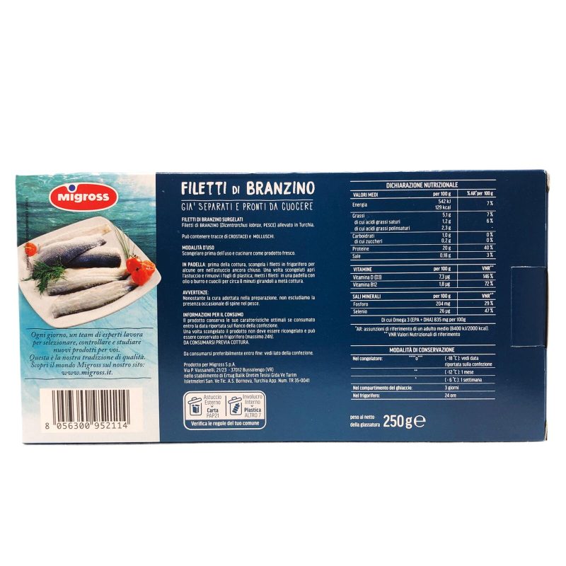 Migross Filetti di Branzino 250 g