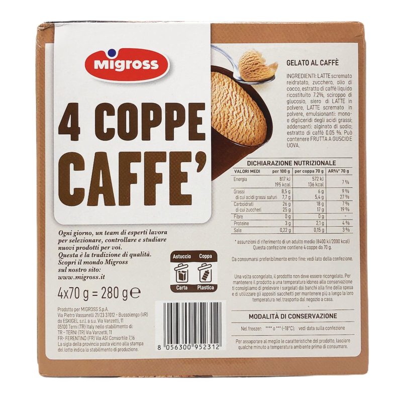 Migross Coppe Caffè 4x70 g