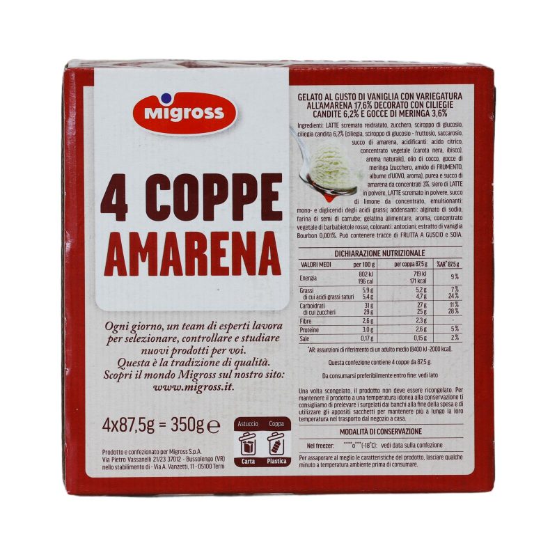 Migross Coppe Amarena 4x87,5 g