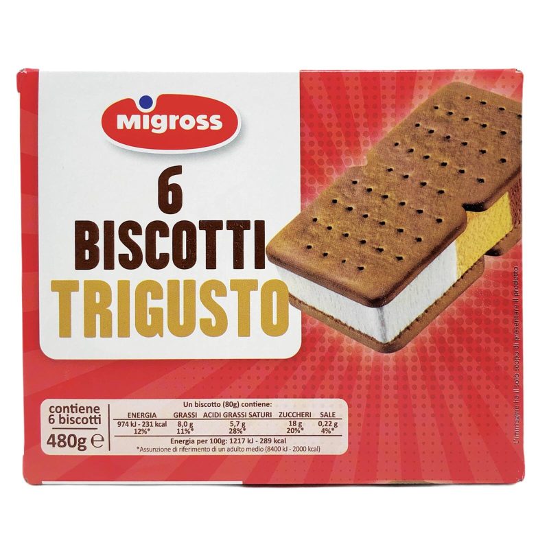 Migross Biscotti Gelato trigusto 6x80 g