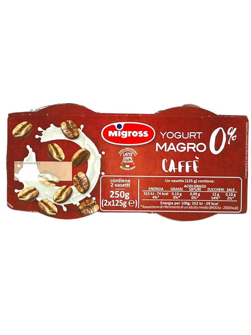 Migross Yogurt magro 0% al Caffè 2x125 g