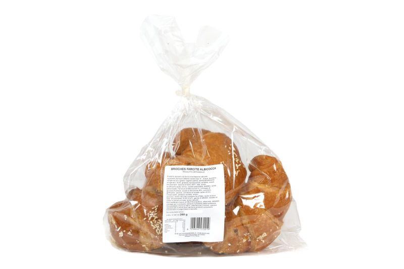 Brioches Farcite con Marmellata di Albicocche x4 - 260 g