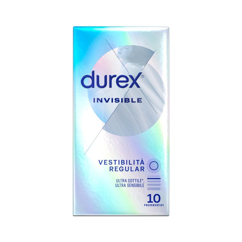 Durex Preservativi Invisible Ultra Sottili, 10 Profilattici