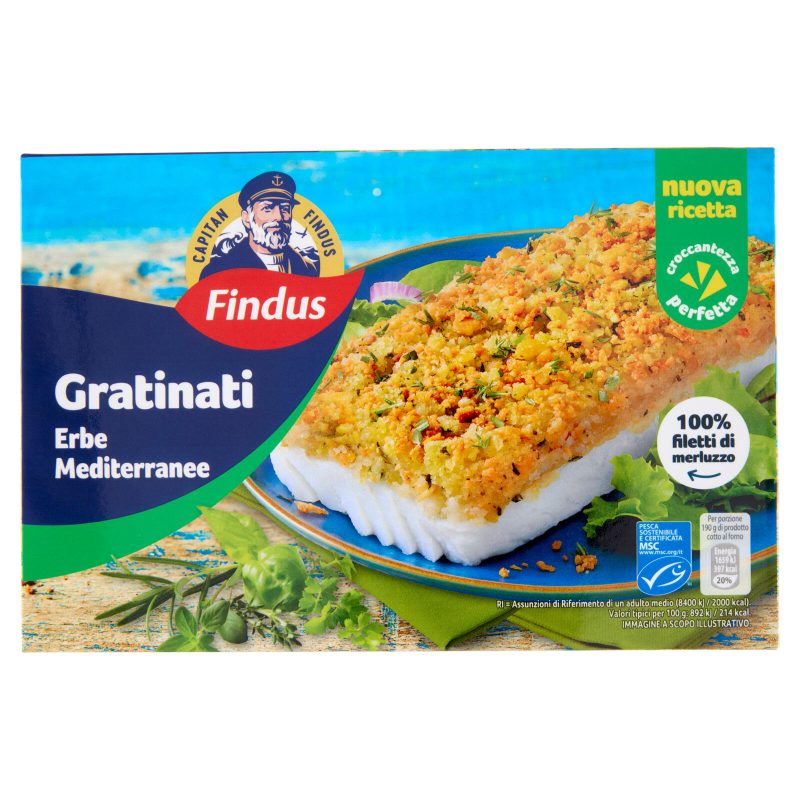 Capitan Findus I Gratinati Erbe Mediterranee 
380 g