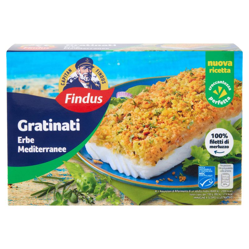 Capitan Findus I Gratinati Erbe Mediterranee 
380 g