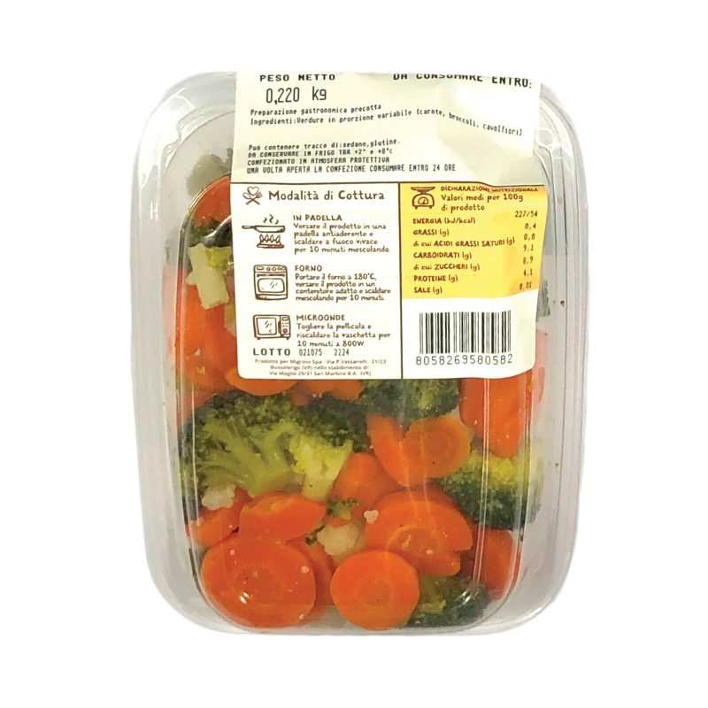 Fresco Mio Tris verdure lessate 220 g