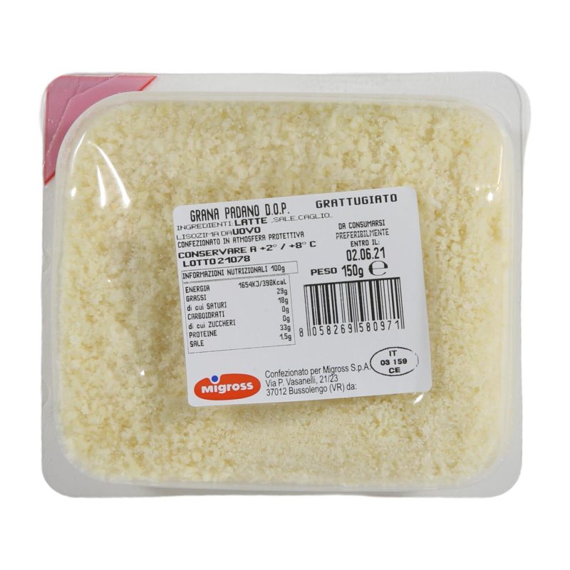 Migross Grana Padano DOP Grattugiato 150 g