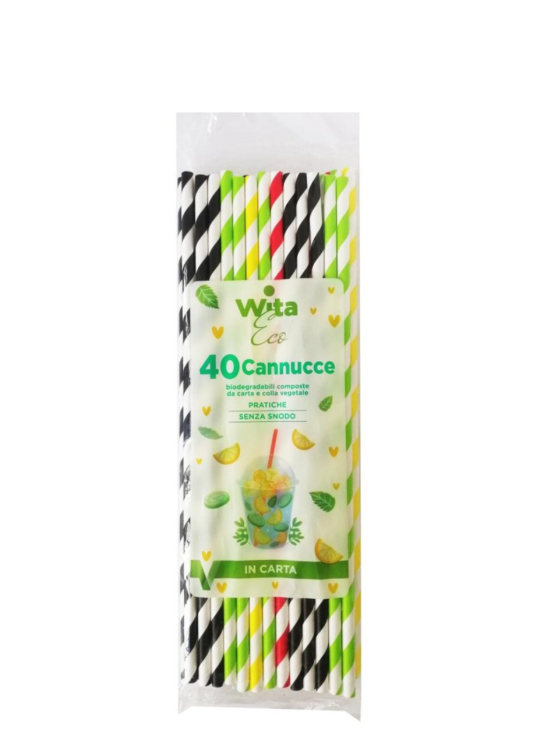 Wita Eco Cannucce in carta x40