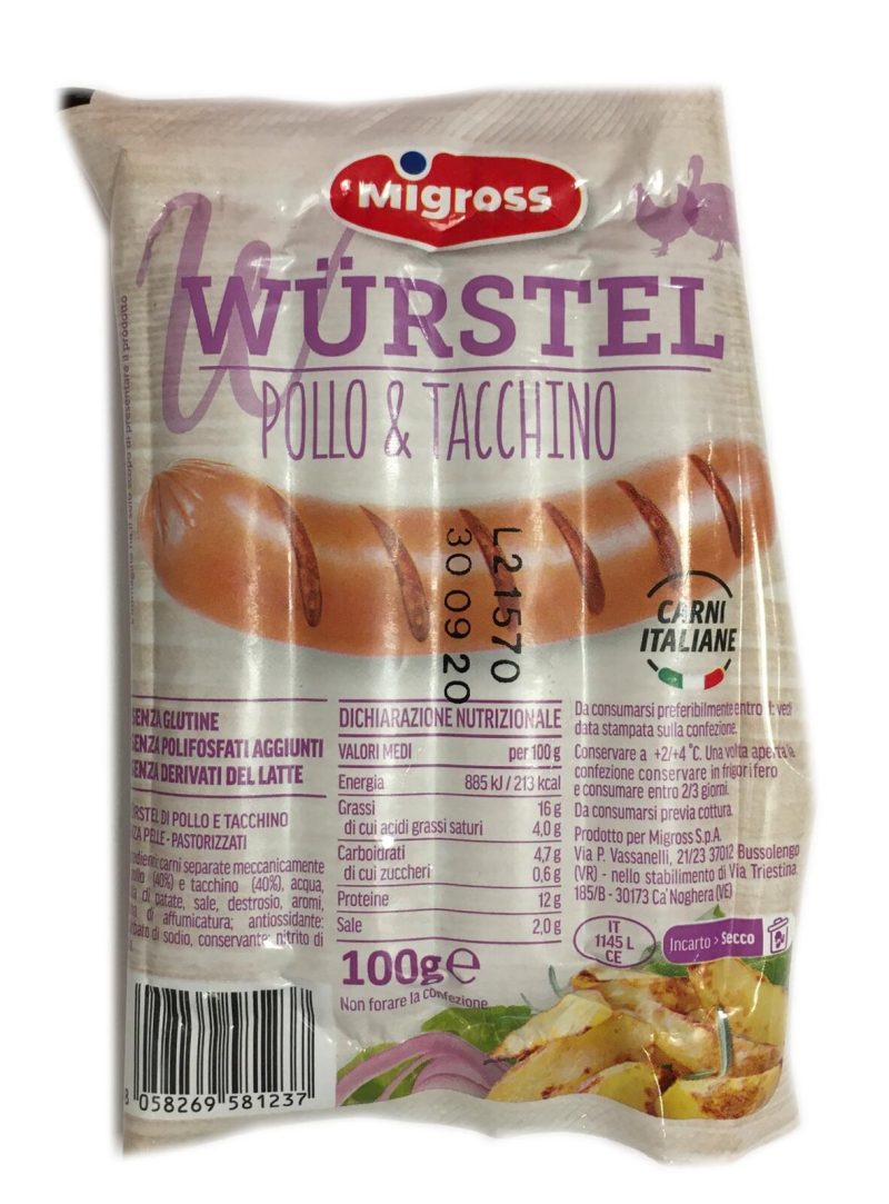 Migross Wurstel di Pollo e Tacchino 100 g