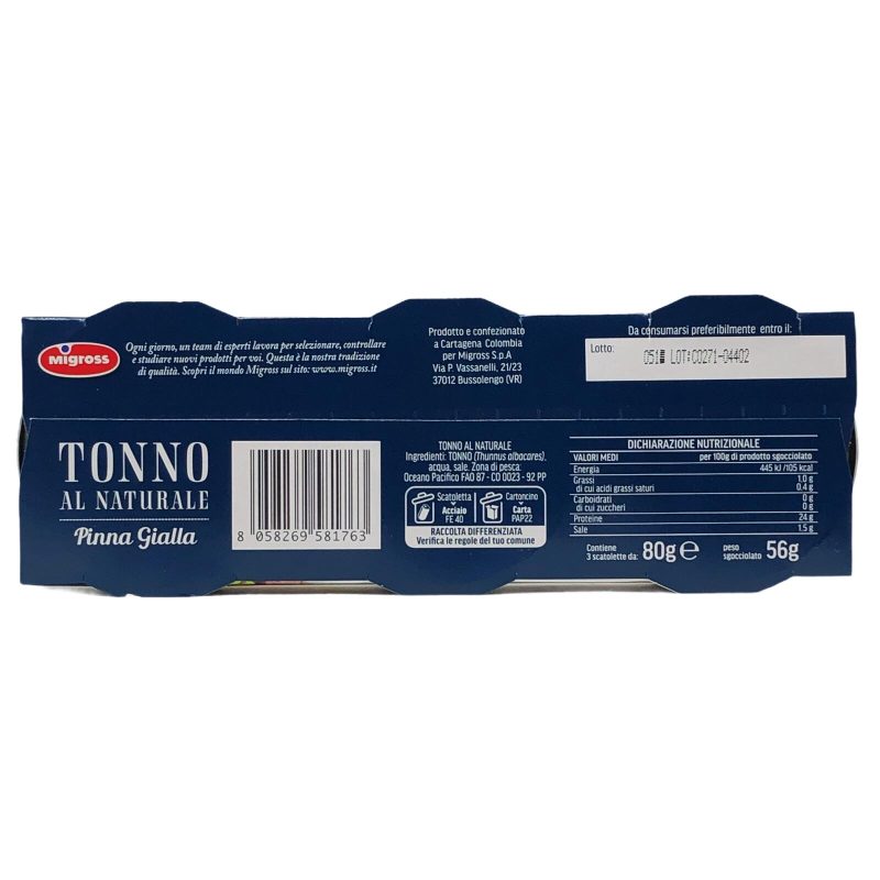 Migross Tonno al naturale 3x80 g