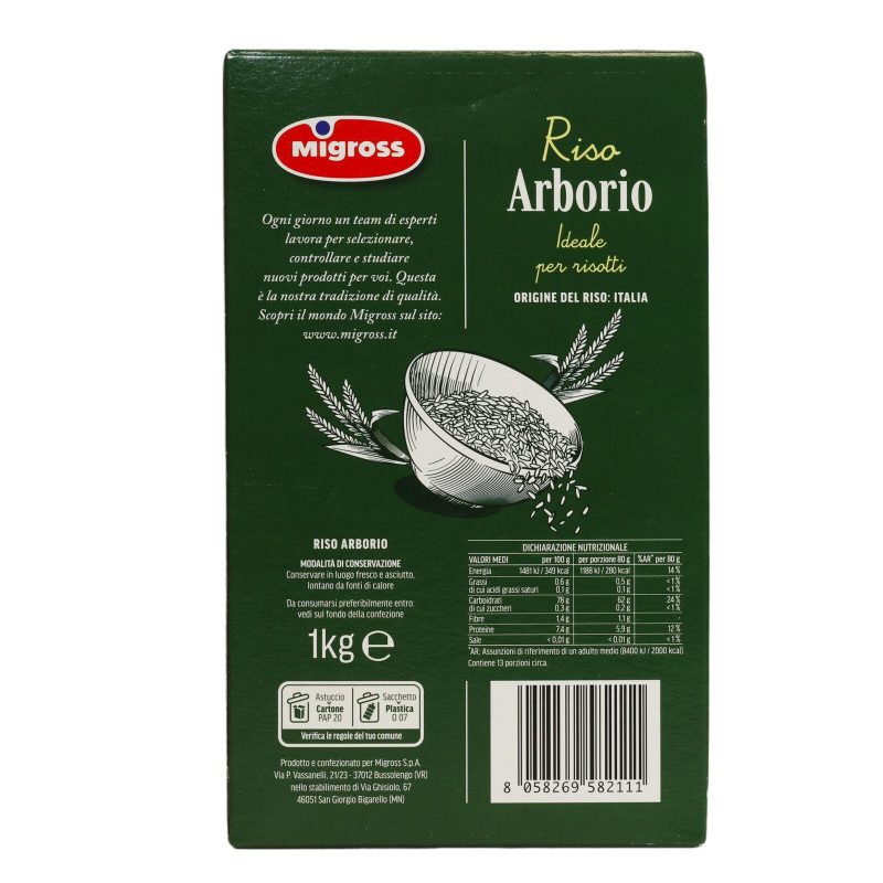 Migross Riso Arborio 1 kg