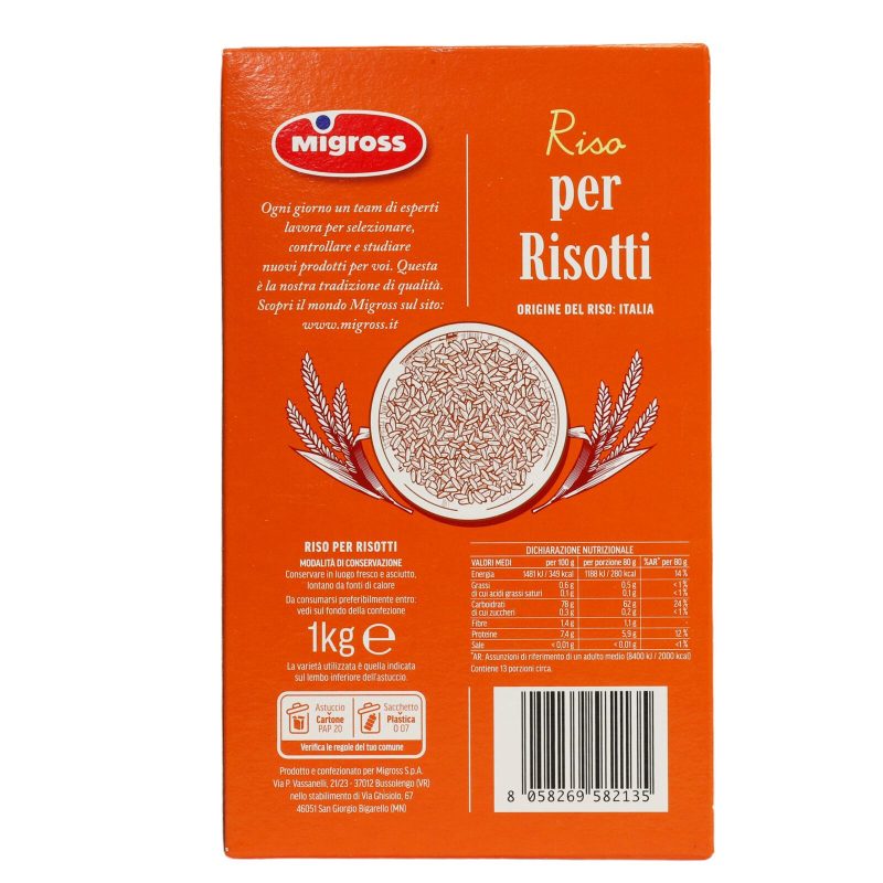 Migross Riso per risotti 1 kg