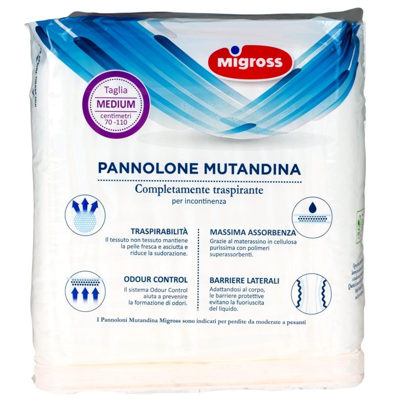 Pannolone mutandina medium Migross x12