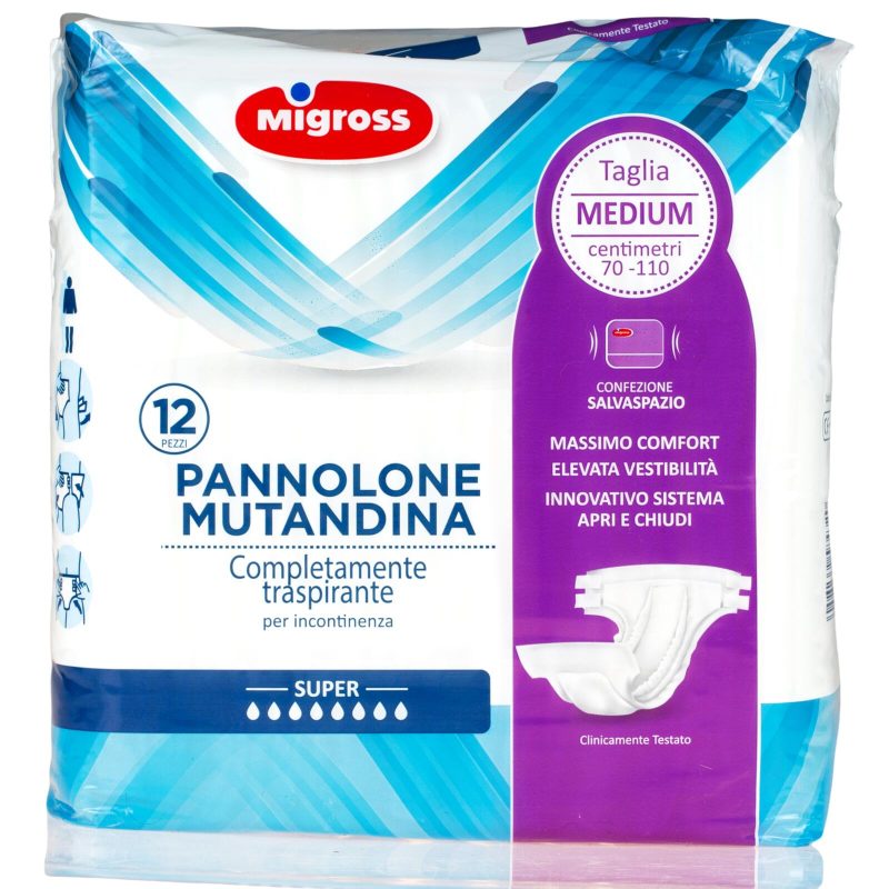 Pannolone mutandina medium Migross x12