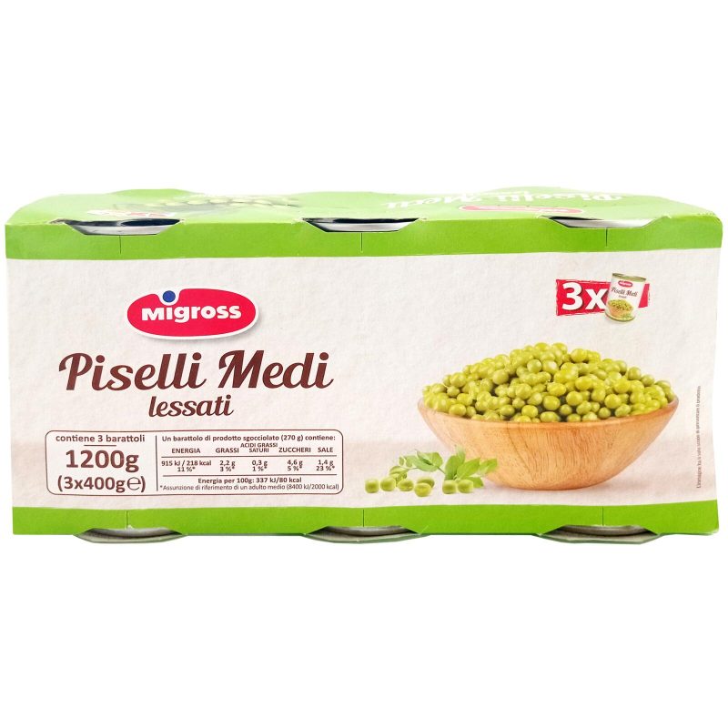 Migross Piselli medi lessati 3x400 g