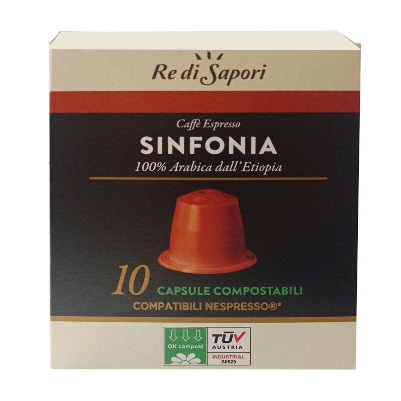 Re di Sapori Caffè Espresso Sinfonia 10 capsule compatibili Nespresso®*