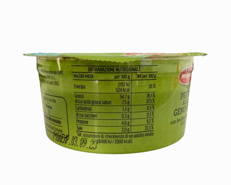 Migross Pesto alla genovese con Basilico Genovese D.O.P. 100 g