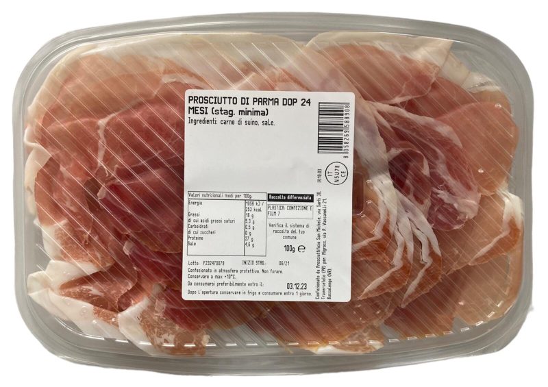 Re di Sapori Prosciutto crudo di Parma DOP stagionatura 24 mesi 100 g