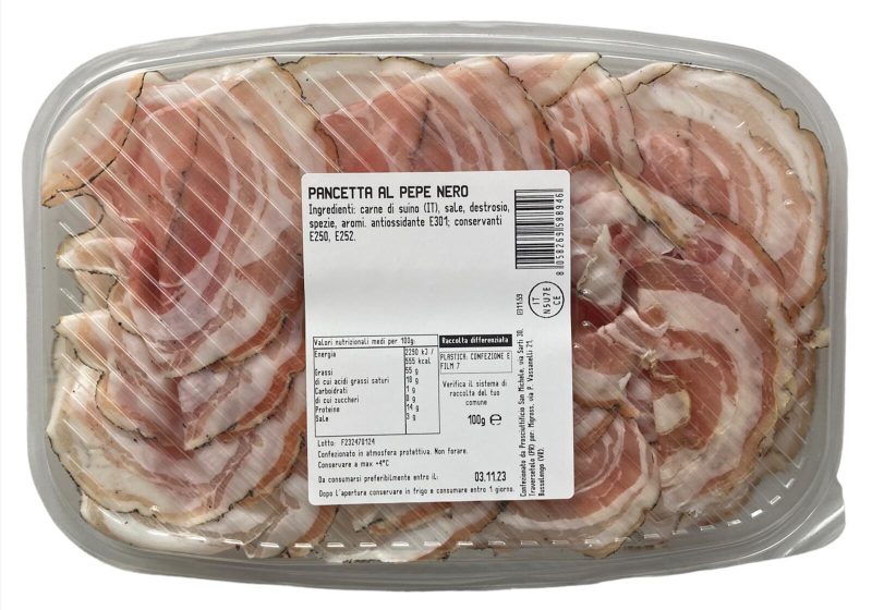 Re di Sapori Pancetta al pepe nero 100 g