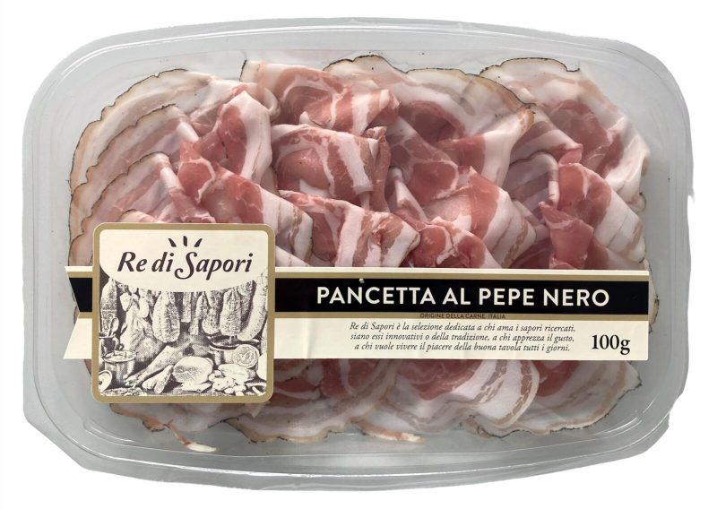 Re di Sapori Pancetta al pepe nero 100 g