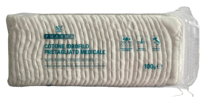 Cotone idrofilo pretagliato medicale Pharma 100 g