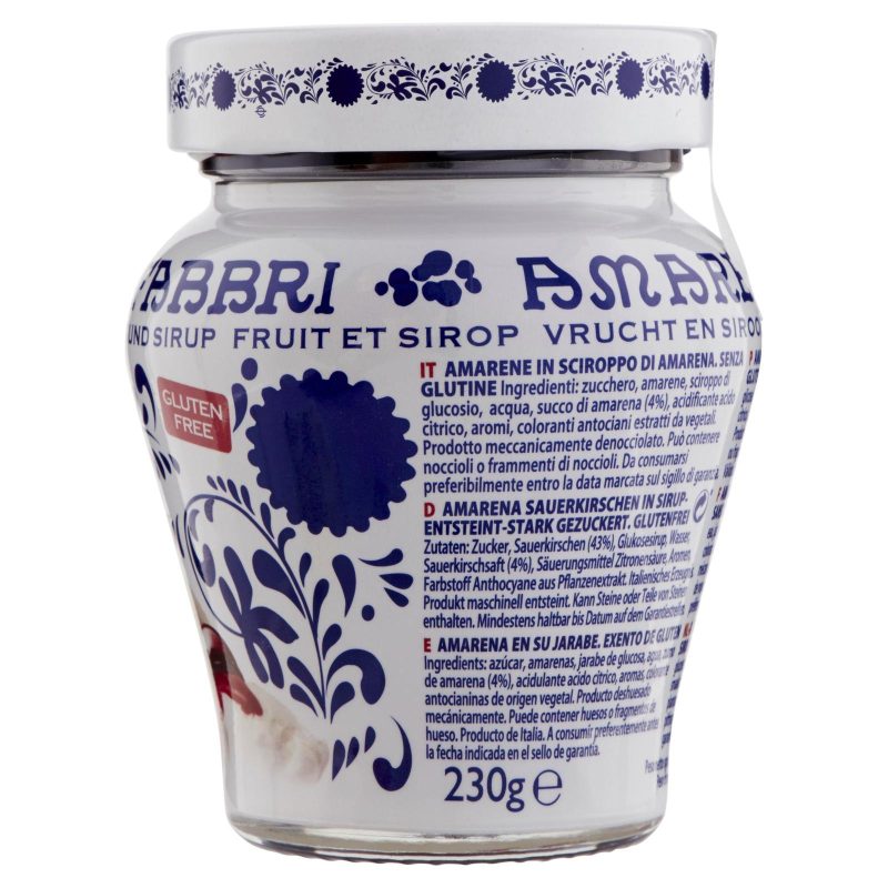 Amarena Fabbri Frutto e Sciroppo 230 g