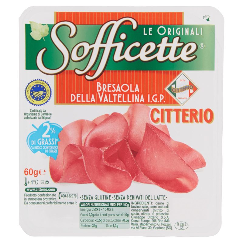 Citterio Sofficette Bresaola della Valtellina I.G.P. 60 g