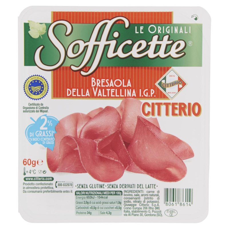 Citterio Sofficette Bresaola della Valtellina I.G.P. 60 g