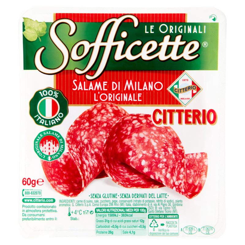 Citterio Sofficette Salame di Milano l'Originale 60 g