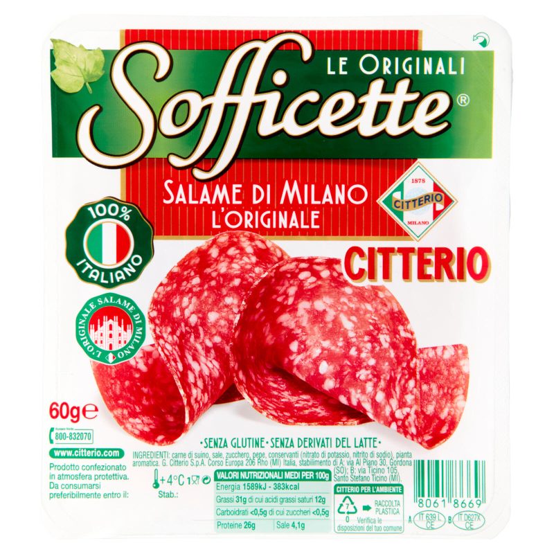 Citterio Sofficette Salame di Milano l'Originale 60 g