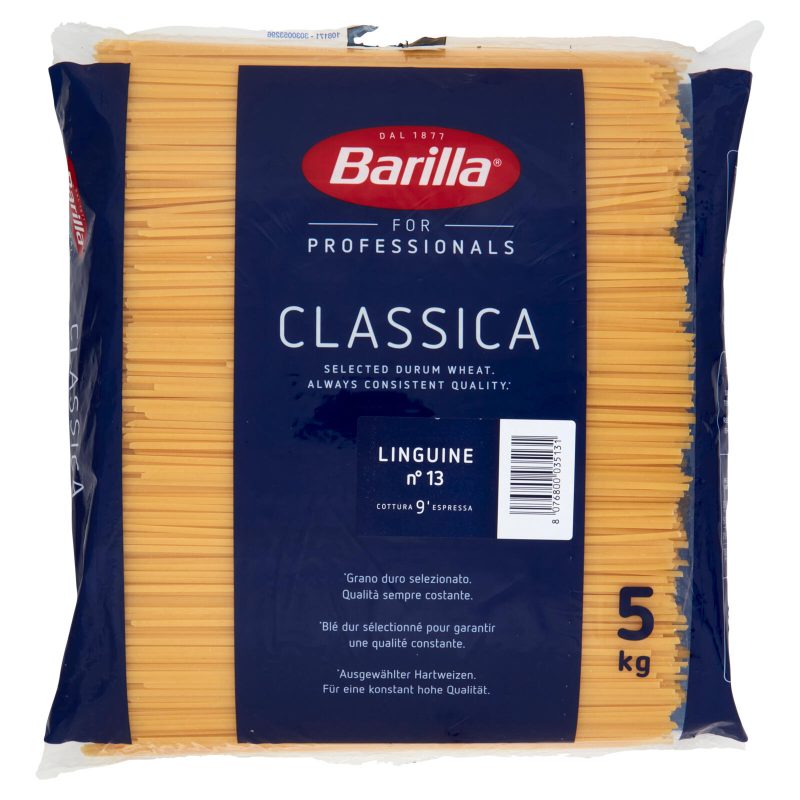 Barilla for Professionals Linguine n°13 Pasta Classica Lunga Catering Foodservice 5 kg