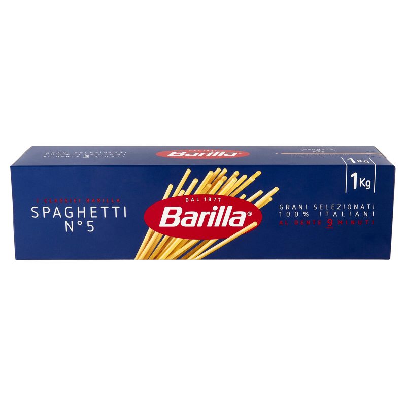 Barilla Pasta Spaghetti n.5 100% Grano Italiano 1Kg