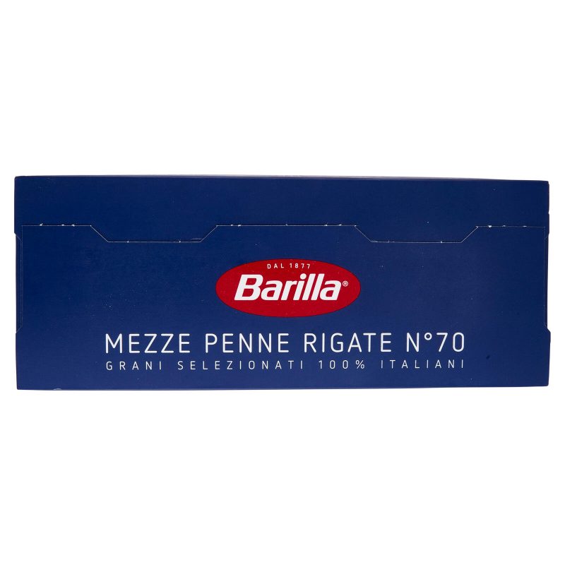 Barilla Pasta Mezze Penne Rigate n.70 100% Grano Italiano 1Kg