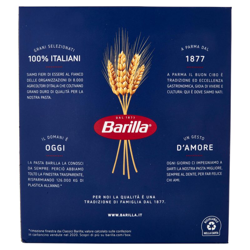 Barilla Pasta Tortiglioni n.83 100% Grano Italiano 1Kg