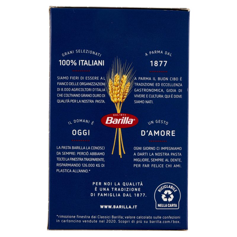 Barilla Pasta Tempestine n.21 100% Grano Italiano 500g