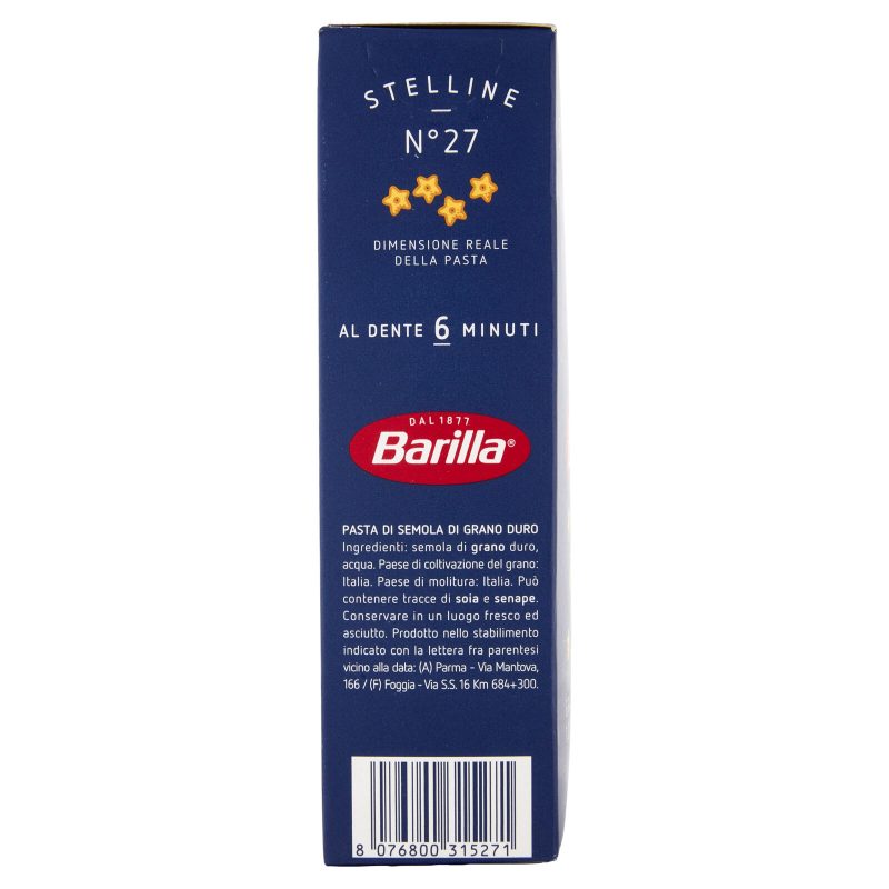 Barilla Pasta Stelline n.27 100% Grano Italiano 500g